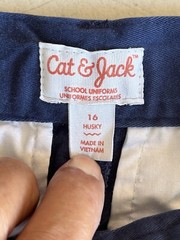Cat & Jack Youth Pants School Uniforms SZ 16 Dark Blue Classic Pockets Lot
