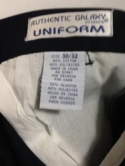 St851 Authentic Galaxy Uniform Boys Navy Blue Pants Size 30/32 School