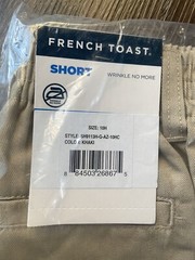 French Toast Boys Uniform Pull-On Shorts 10 Husky