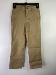 Boys Wonder Nation School Uniform Stretch Chino Pants Beige Size 7