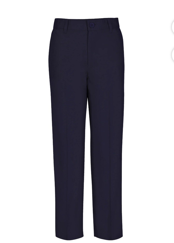 Real School Uniforms Boys Size 20 Husky Approved Uniform Pants Flat Front – Navy