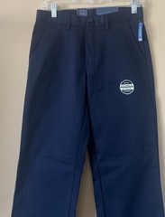Nautica School Uniform Pants Boys 16 Regular Blue Stretch Waist Double Knee NWT
