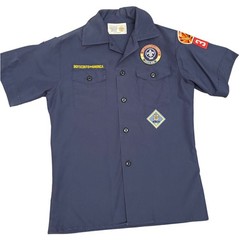 Boy Scouts of America Uniform Shirt Patches Youth Medium With Iron On Patches