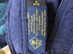 Cub Scouts BSA Switchback Uniform Pants Convertible Cargo Sz 8 Blue