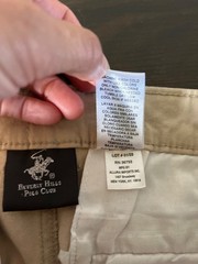 NWT Beverly Hills Polo Club Boys Size 12 Tan School Uniform Pants Adjustable
