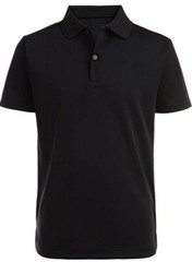 Nautica School Uniform L/G (14/16) Black Moisture Wicking, UPF 15+, Anti-Pill,