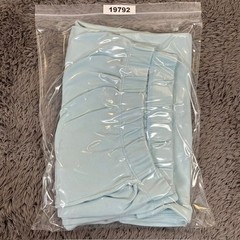 Lands’ End Shorts Womens 1X 16W-18W Light Blue 100% Cotton Pull On Elastic Waist