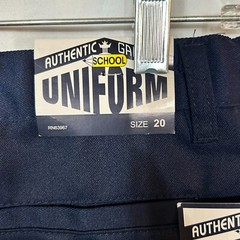 Authentic Galaxy School Uniform Shorts Boys 20 Navy Flat Front Adjustable Waist
