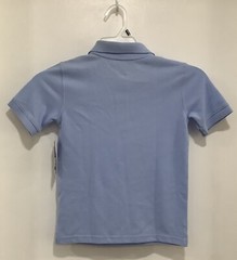 George Boys School Uniform Light Blue Short Sleeve Polo Shirt -Size Small (6-7)