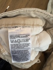 Old Navy French Toast Boys Uniform Bermuda Shorts Size 7 Beige 2 Piece Set
