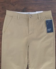 L@@K- Boys Crown & Ivy Khaki School Uniform Pants Sz 14 Husky Adj Wst NWT $46.50