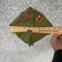Vintage Boy Scouts Of America Shirt Pants Hat Set Boys 14 Green Uniform Twill