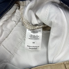 Wonder Nation Boys Uniform Shorts Khakis Size 14 Flat Front Adjustable Waist