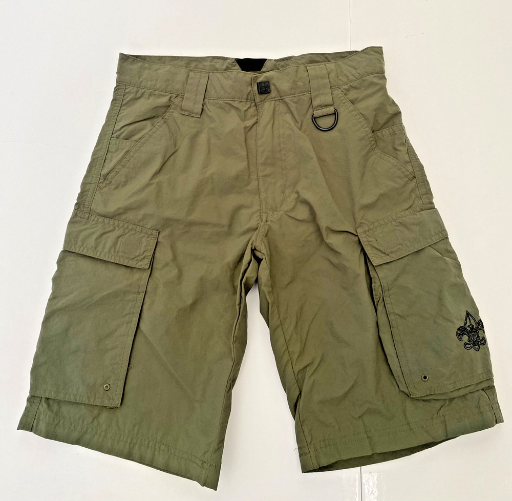 BSA Boy Scouts Uniform Shorts Centennial Green Boy’s L