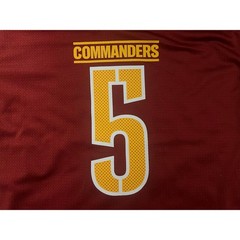 NFL Youth Large (12/14) Washington Commanders #5 Jayden Daniels Jersey