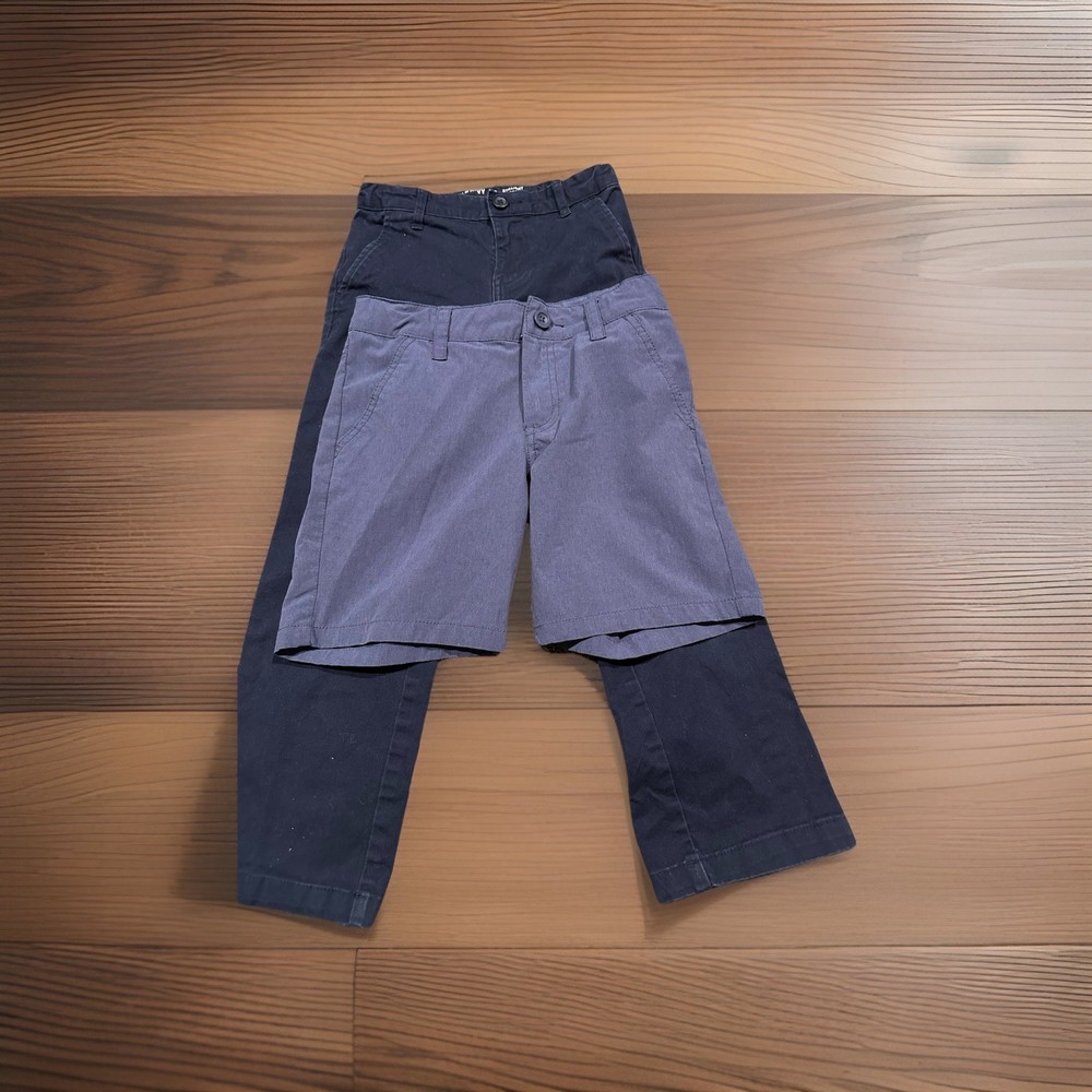 Old Navy Uniform Pants; Cat and Jack Uniform Shorts: Lot of 2; Size 7; Blue