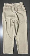 Authentic Galaxy School Uniform Pants Boys’ Beige Flat Front Size 10