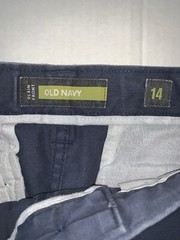 Preowned- Old Navy Plain Front Relaxed Fit Chinos Boys (Size 14)