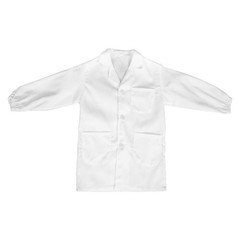 Children’s White Lab Coat for Party Science Costume Soft Breathable Long Sleeve