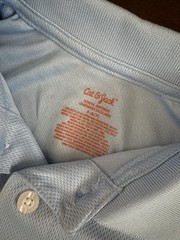 Cat & Jack light blue Uniform Polo size S (6/7) NWOT