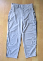 NWT Wilson Gray Polyester Knit Baseball Uniform Pants Black Stripe Youth YXL