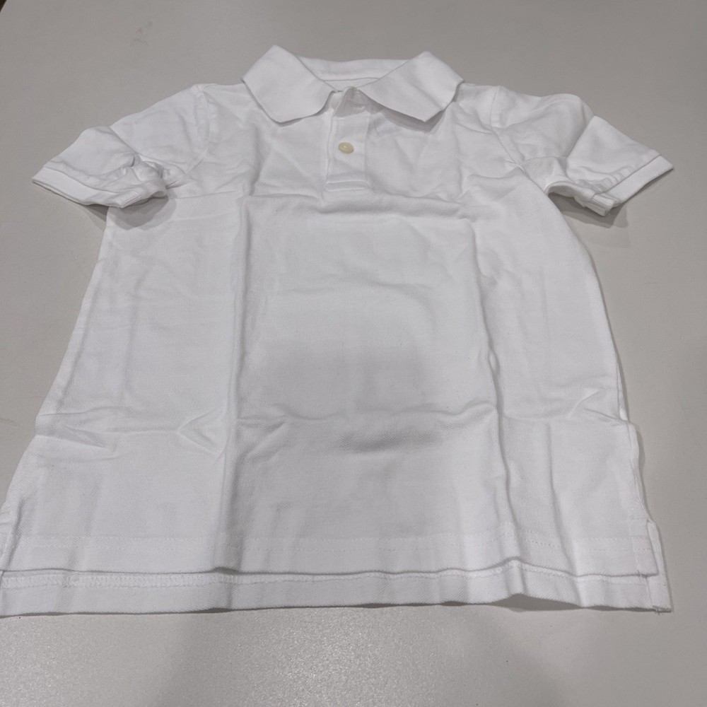 The Children’s Place Kids Uniform Soft Pique Polo – White 2T