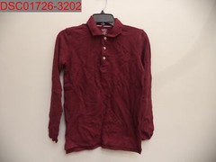 French Toast Boys Burgundy Long Sleeve Pique Polo Shirt, L (10/12) 884503502601