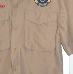 Microfiber Quick Dry Boy Scout Shirt Youth Size S SM Small 6-8 Ready for patches