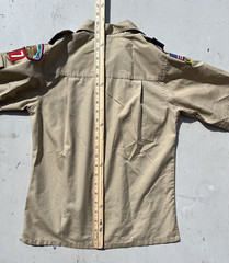 Kid’s Boy Scouts of America Shirt Beige Uniform Official M Chief Outdoors Camp