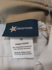 NEW School Uniform Shorts Boys Size 10 Khaki Adjustable Waist Band Unisex