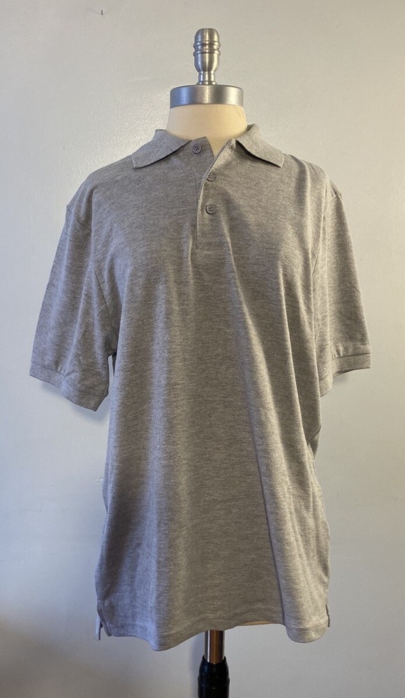 Authentic Galaxy School Uniform Polo Shrit Gray Size M