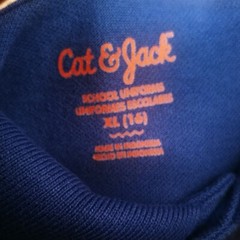 Two Cat & Jack Blue School Uniform Shirt Boys