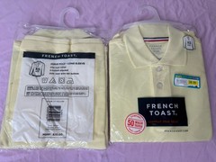 French Toast Boys Uniform Polo Shirt Long Sleeve Light Yellow XS (4/5)