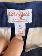 Cat & Jack Youth Pants School Uniforms SZ 16 Dark Blue Classic Pockets Lot