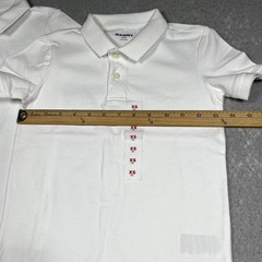Old Navy Polo Boys Size XS White School Uniform Jersey Short Sleeve Polo