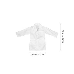 Lab Coat for Kids Boys Halloween Costume Dress up White Doctor Outfit