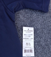 Boys shirt New George Navy XL 14 -16 extra large Short Slv Polo NEW TAGS J101