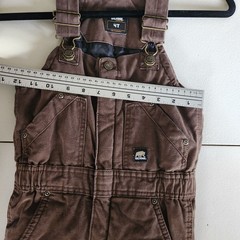 Berne Workwear 4T Brown Canvas Insulated Kids Overalls