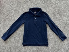 Boys School Uniform Long Sleeve Polo Children’s Place Size Small 5/6 Lot Of 2