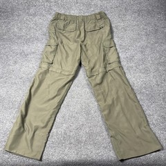 Boy Scouts Of America Pants Boys Medium Green Switchback Convertible Zip Off BSA