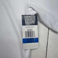 IZOD Polo Shirt Boys XL 18/20 White Approved Schoolwear Performance Uniform