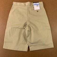 French Toast Boys Size 14 Khaki Flat Front Uniform Shorts NWT