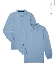 4 Back Wonder nation School Uniform For Boys Long sleeve Blue Size 14-16
