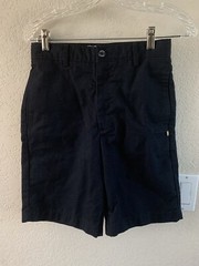 Dennis Uniform Boys Blue Flat Front Shorts 040720 Size 16 Slim (List $32)