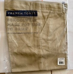French Toast Pants Khaki Sz 30×32 20-Husky School Uniform Relaxed NEW Ships Free