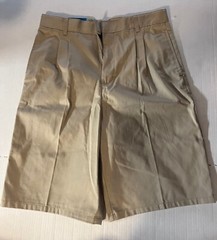 French Toast Boy’s Shorts School Uniform, Camping Size 20 Beige Long Inseam NEW