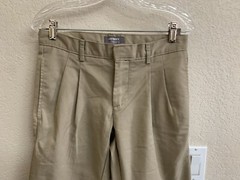 Dennis Uniform Boys Khaki Pleated Pants Hawthorne Size 12 (P27) (List $32)