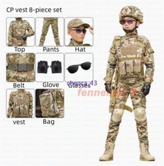 Children’s Spring Autumn Camouflage Suit Special Forces Tactic Training Uniform