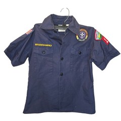 Boy Scouts of America Youth Small Navy Bl Uniform Shirt Daniel Boone Council 101