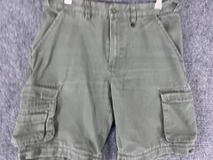 BOY SCOUTS Convertible Cargo Shorts Uniform Green Zip Off Youth Size 33 NO PANTS